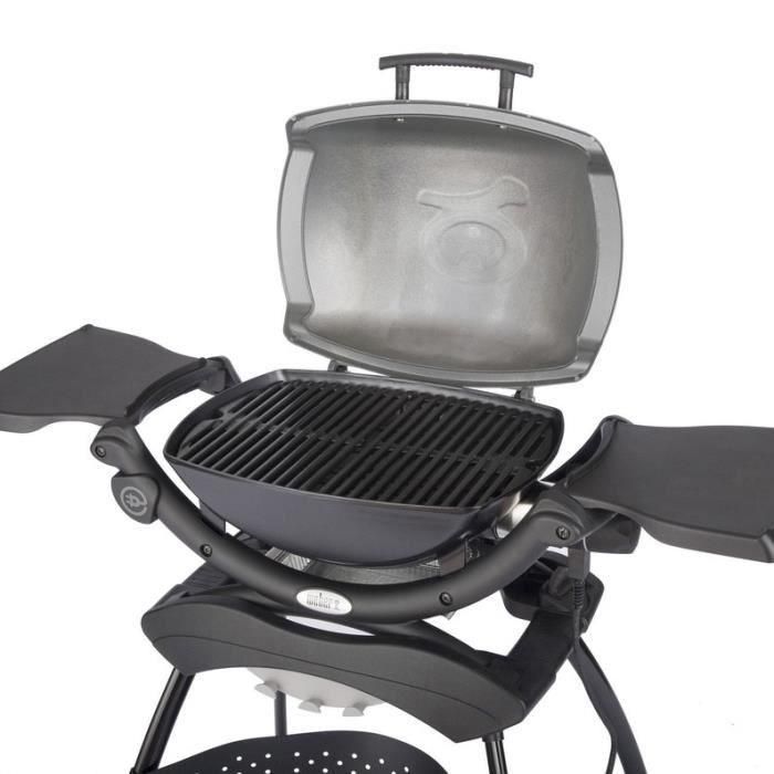 Weber Q 1400 Parrilla Eléctrica de Pie, Barbacoa Compacta y Fácil de Usar con Conexión Instantánea, Ideal para Balcones 1