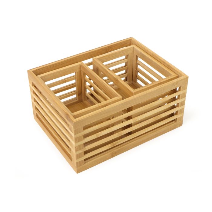 Set de 3 Cajas de Bambú para Organizar - Confortime (4 Cajas) 6 Set de 3 Cajas de Bambú para Organizar - Confortime (4 Cajas) 6