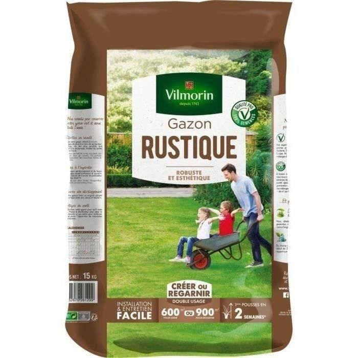 Vilmorin VIL3182670261299 Semillas de césped resistente - 15 kg