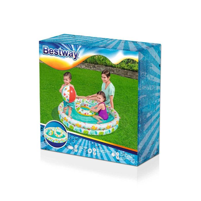 Bestway Piscina Hinchable Infantil 2 Aros Set 122x20 cm +2 Años Jardin 51124 2
