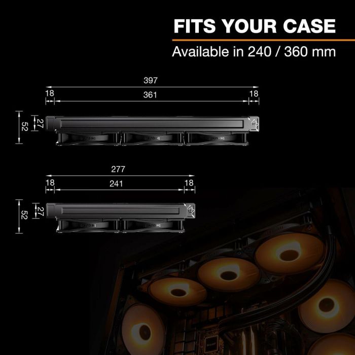 be quiet! PURE Loop 3 LX 240mm Refrigeración Líquida para CPU, Sockets Intel LGA1700/AM5, Silenciosa, Negro 1 be quiet! PURE Loop 3 LX 240mm Refrigeración Líquida para CPU, Sockets Intel LGA1700/AM5, Silenciosa, Negro 1