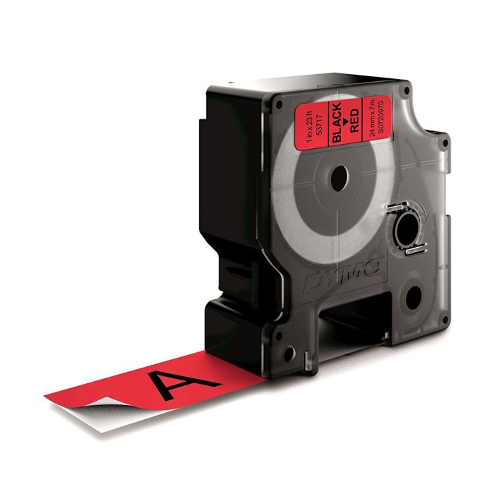 Cinta Laminada para Rotuladoras Dymo D1 53717 24 mm LabelManager™ Rojo Negro (5 Unidades) 2 Cinta Laminada para Rotuladoras Dymo D1 53717 24 mm LabelManager™ Rojo Negro (5 Unidades) 2