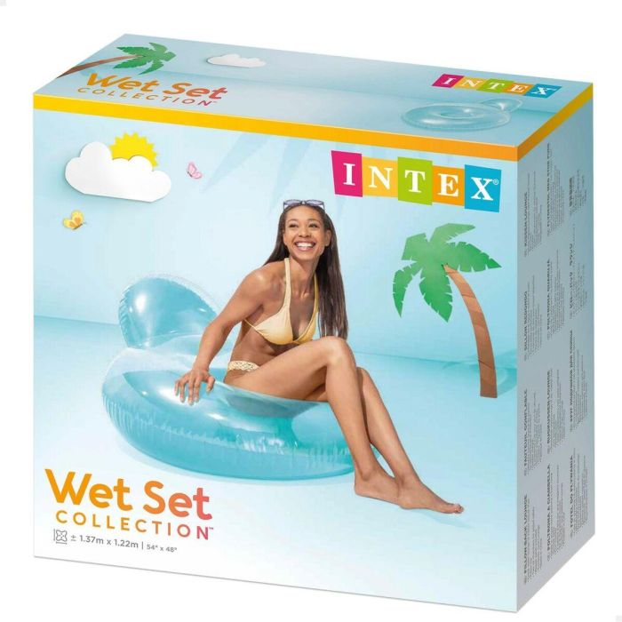Sillón Hinchable para Piscina Intex Redondo 137 x 122 cm 1 Sillón Hinchable para Piscina Intex Redondo 137 x 122 cm 1