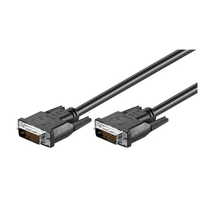 MicroConnect Cable DVI-D (24+1) Doble Enlace Full HD para PC/Laptop a Monitor/Proyector 0.5m
