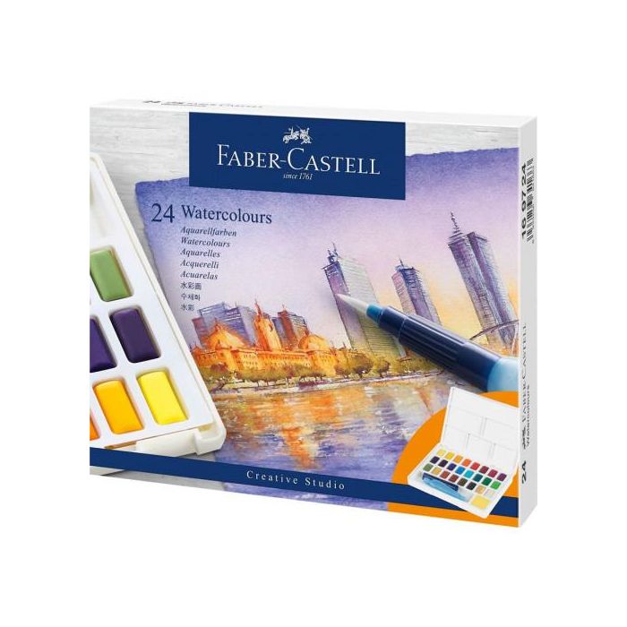 Estuche con 24 Acuarelas Creative Studio. Faber Castell 169724