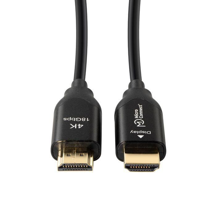 MicroConnect Cable HDMI 2.0 de Fibra Óptica Premium 30m - Conexión Activa Larga Distancia 1 MicroConnect Cable HDMI 2.0 de Fibra Óptica Premium 30m - Conexión Activa Larga Distancia 1