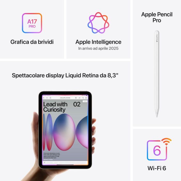 Tablet Apple iPad mini 8,3" 8 GB RAM 256 GB Plateado A15 Bionic 5