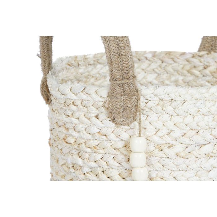Juego de Cestas Home ESPRIT Natural Marrón claro Yute Fibra de maíz Moderno 40 x 40 x 41 cm 2 Juego de Cestas Home ESPRIT Natural Marrón claro Yute Fibra de maíz Moderno 40 x 40 x 41 cm 2