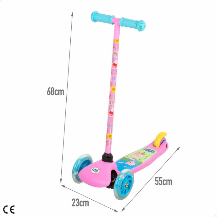 Patinete Scooter Peppa Pig Goma Metal Plástico 3 Patinete Scooter Peppa Pig Goma Metal Plástico 3