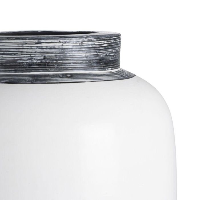 Jarrón Blanco Terracota 26 x 28 x 48 cm