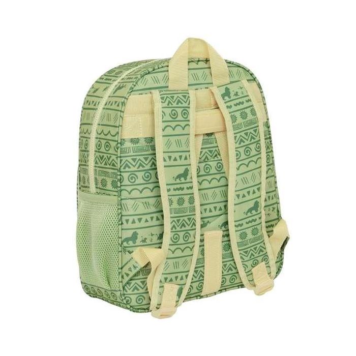 Mochila Escolar Mufasa Verde Beige 32 x 38 x 12 cm 4