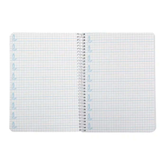 Liderpapel Cuaderno Espiral A5 Pautaguía Tapa Dura 80 Hojas 90gr Cuadro Pautado 5mm Color Amarillo 6