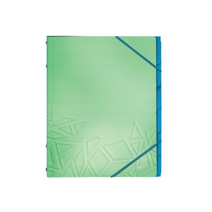 Carpeta Clasificadora Leitz Urban Chic A4 Pp 6 Separad.Con Goma Verde 4 unidades