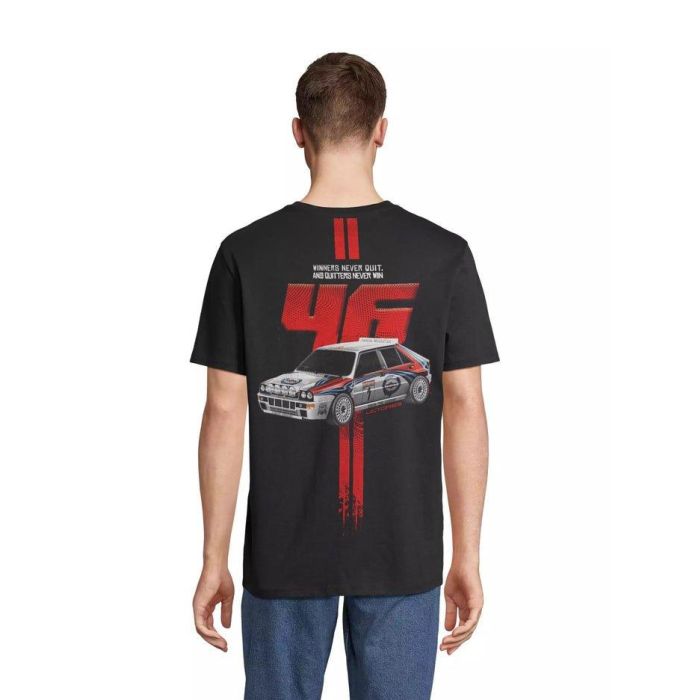 Radikal Revolution RKLDI101S Camiseta 'Winners Never Quit' Tributo Lancia Delta Integrale Rally Negra Talla S 4