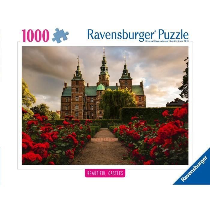 Ravensburger 12001336 Puzzle de 1000 piezas: Castillo de Rosenborg, Dinamarca. Colección Highlight, ideal para adultos y aficionados a la arquitectura. 1 Ravensburger 12001336 Puzzle de 1000 piezas: Castillo de Rosenborg, Dinamarca. Colección Highlight, ideal para adultos y aficionados a la arquitectura. 1