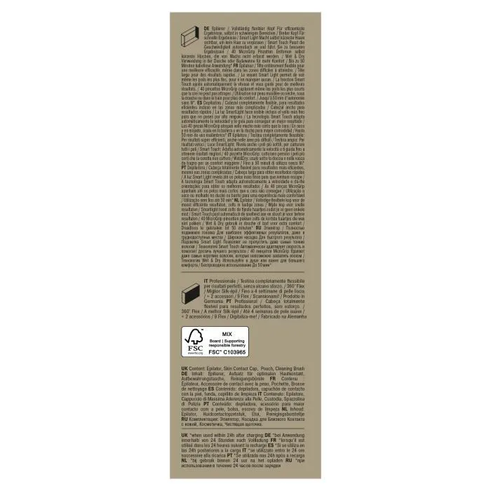 Braun Silk Epil 9-011 Depiladora con Cabezal Flexible y Tecnología Wet & Dry, 40 Pinzas MicroGrip 4