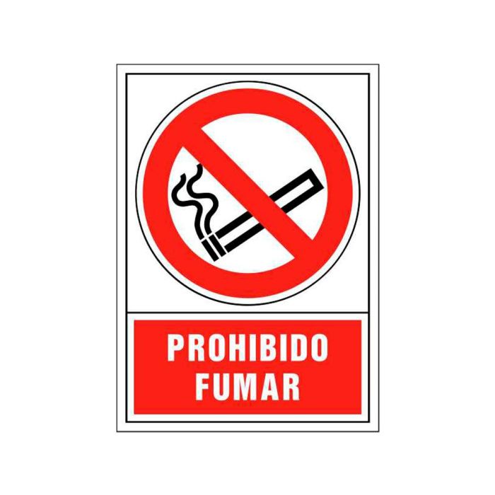 Pictograma Syssa Señal De Prohibicion Prohibido Fumar En Pvc 245x345 mm 1