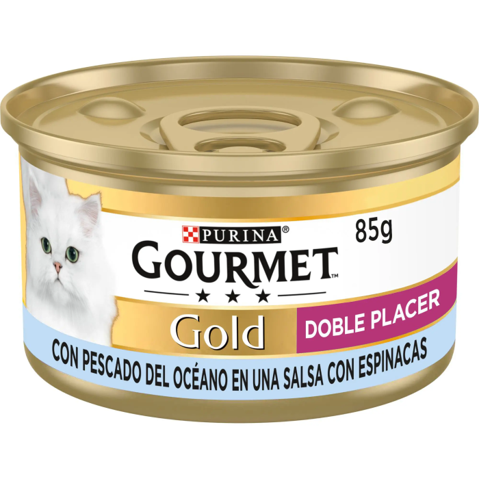 Purina Gourmet Gold Multi Doble Placer Pescado Espinacas 24x85 gr