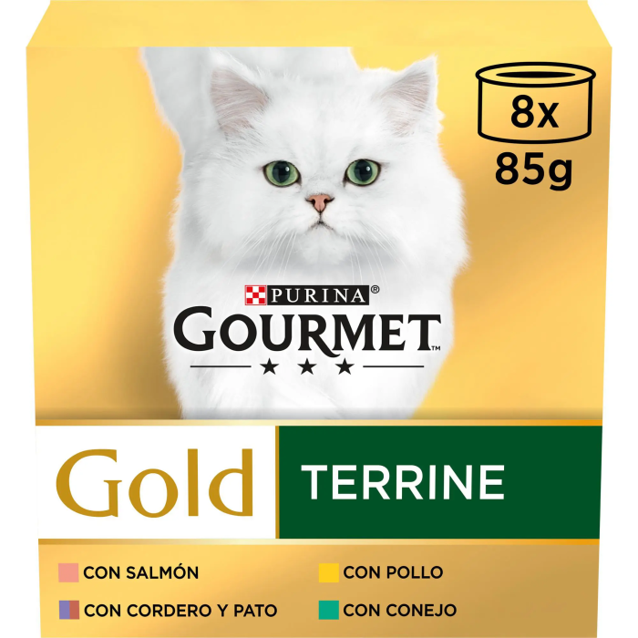 Purina Gourmet Gold Multi Terrine Surtido 8x85 gr