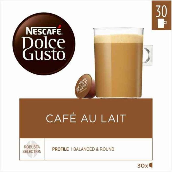 Cápsulas de Café Nescafé Dolce Gusto Cafe Au Lait 1 unidad 30 unidades 1