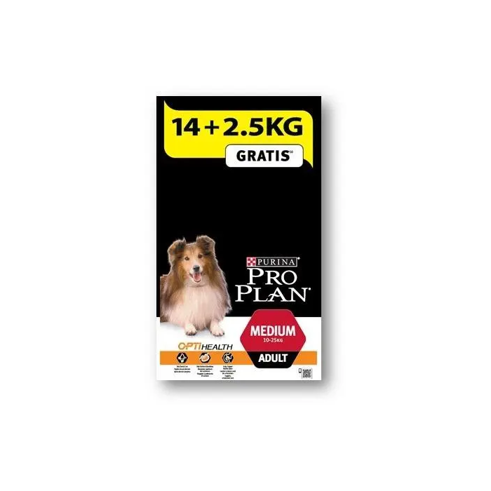 Purina Pro Plan Canine Adult Medium 14+2,5 kg