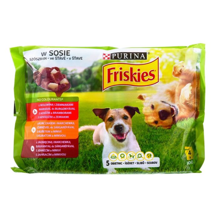 Comida húmeda Purina Friskies Pollo Ternera Cordero Patatas Zanahoria 4 x 100 g 1 Comida húmeda Purina Friskies Pollo Ternera Cordero Patatas Zanahoria 4 x 100 g 1