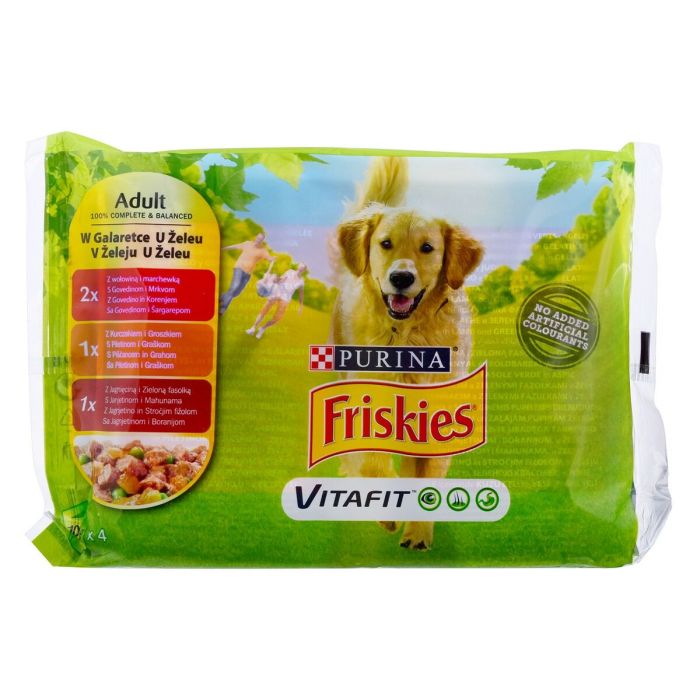 Comida húmeda Purina Friskies Pollo Ternera Cordero Guisantes Judías Verdes Zanahoria 4 x 100 g 0 Comida húmeda Purina Friskies Pollo Ternera Cordero Guisantes Judías Verdes Zanahoria 4 x 100 g 0
