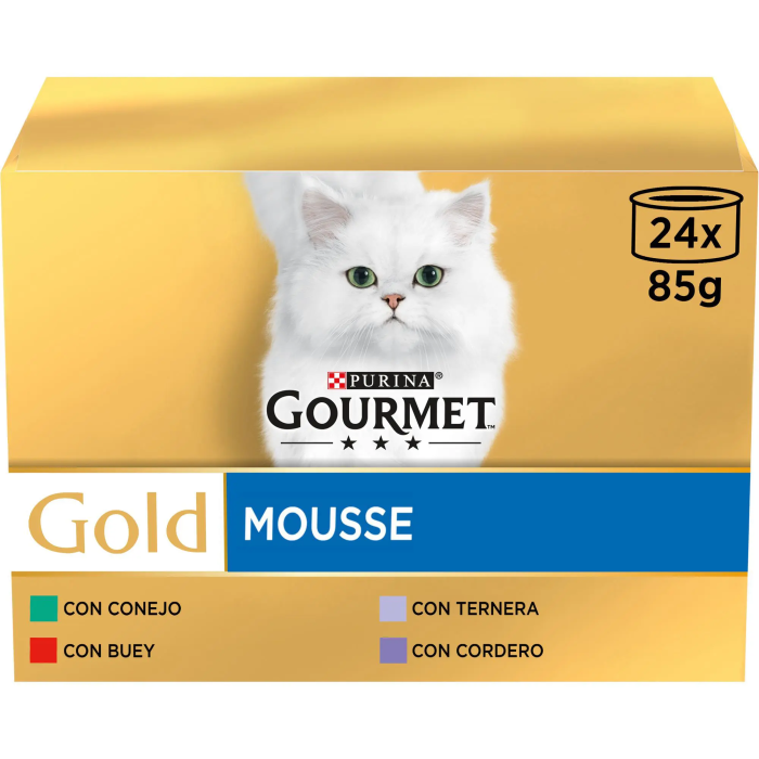 Purina Gourmet Gold Multi Mousse Ternera 24x85 gr