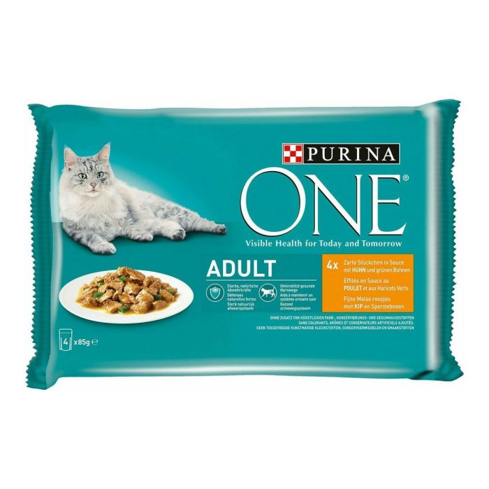 Comida para gato Purina One Adult (4 x 85 g)
