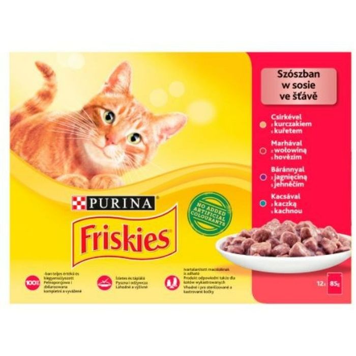 Comida para gato Purina Friskies Mix Pollo Ternera Cordero Pato 0 Comida para gato Purina Friskies Mix Pollo Ternera Cordero Pato 0