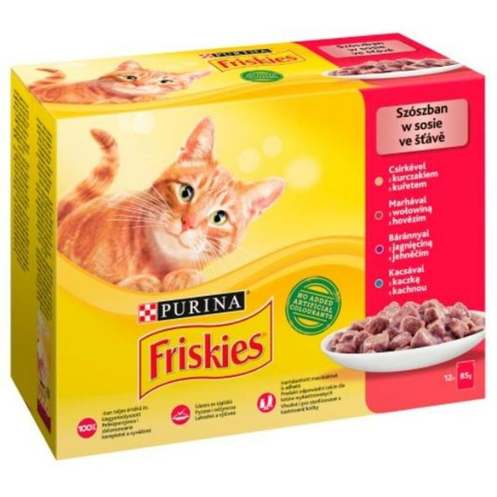 Comida para gato Purina Friskies Mix Pollo Ternera Cordero Pato 1 Comida para gato Purina Friskies Mix Pollo Ternera Cordero Pato 1