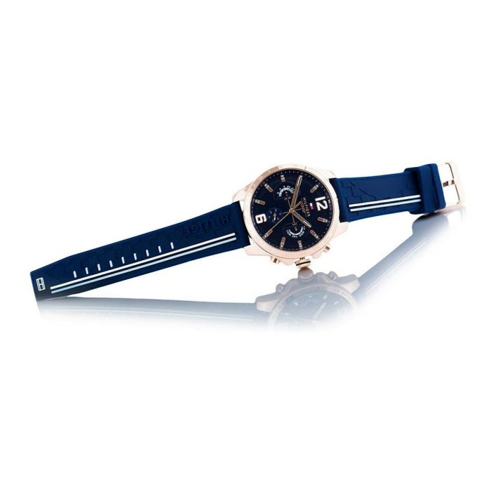Reloj Unisex Tommy Hilfiger DECKER Negro Azul (Ø 46 mm) 5
