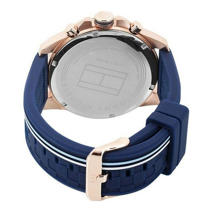 Reloj Unisex Tommy Hilfiger DECKER Negro Azul (Ø 46 mm) 1