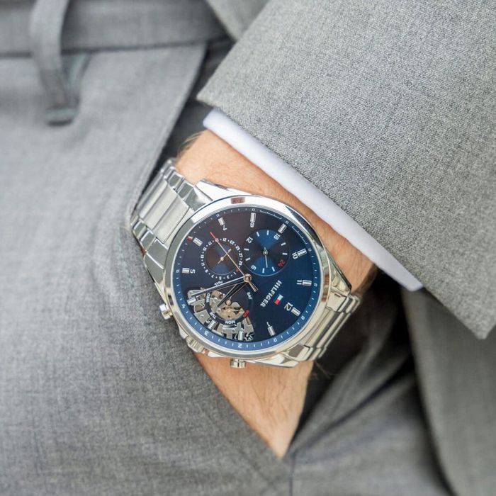 Reloj Hombre Tommy Hilfiger 1710448 Plateado 1 Reloj Hombre Tommy Hilfiger 1710448 Plateado 1