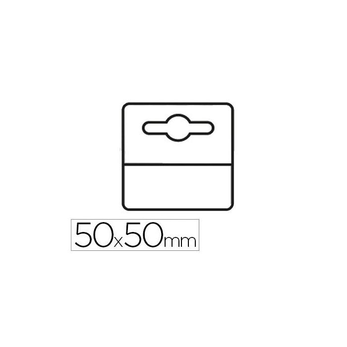 Etiqueta Colgador Adhesiva 3 L Office En Pvc 50x50 mm Pack De 1000 Unidades