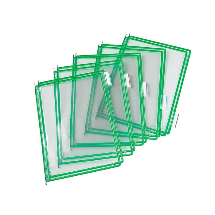 Funda Para Portacatalogo Tarifold Din A4 Color Verde Pack De 10 Unidades 1