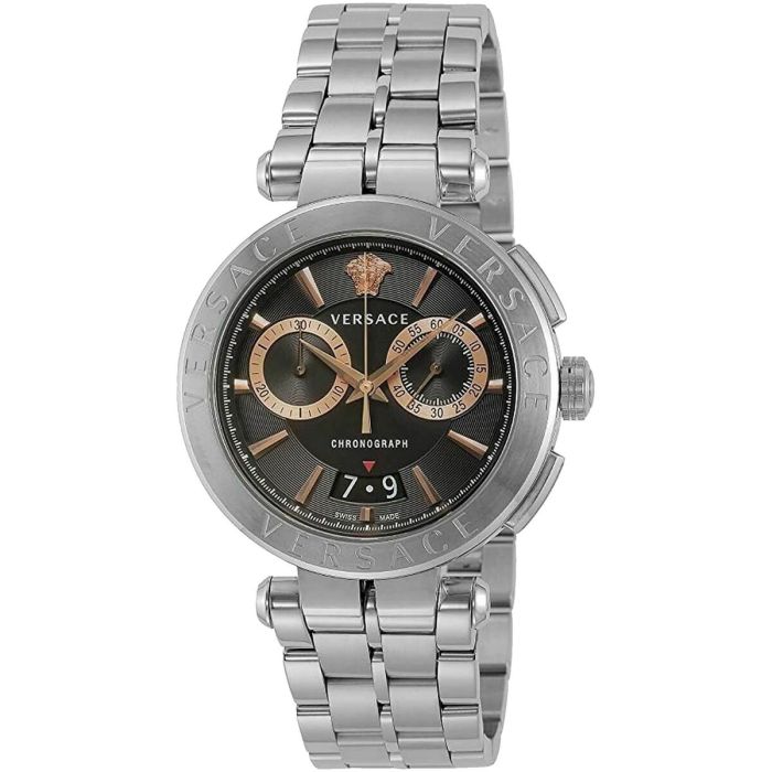 Reloj Hombre Versace VE1D01019 Negro Plateado (Ø 24 mm)
