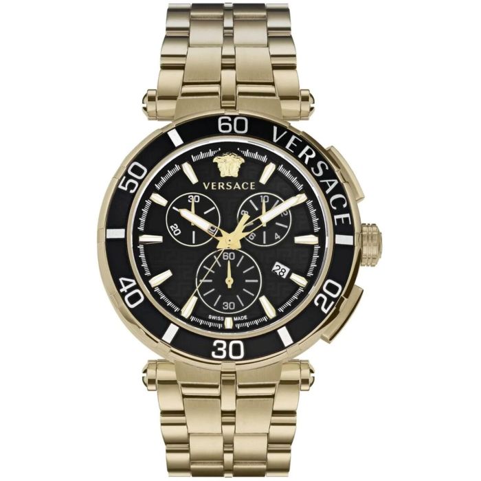 Reloj Hombre Versace VE3L00522 Negro Plateado (Ø 24 mm)