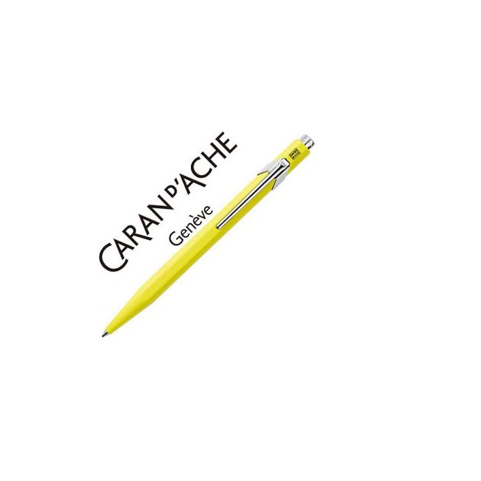 Boligrafo Caran D'Ache 849 Fluo Amarillo Punta Media