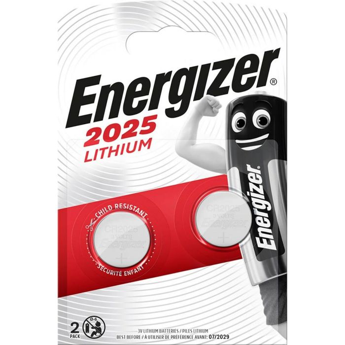 Blister 2 Pilas de Boton Modelo Cr2025 Energizer E301021501