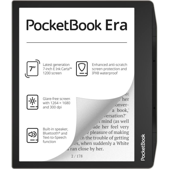eBook PocketBook Era Stardust PB700-U-16-WW Multicolor Negro/Plateado 16 GB