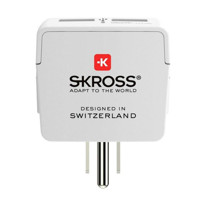 Adaptador de Corriente Skross 1500281 USB x 2 Europeo Estados Unidos 1
