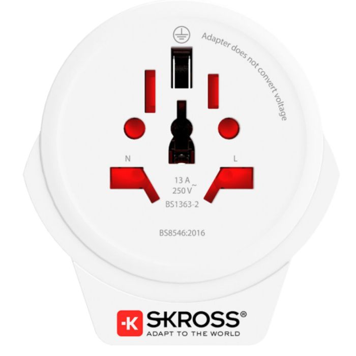 Adaptador para Enchufes Skross 1.500266 Blanco 1