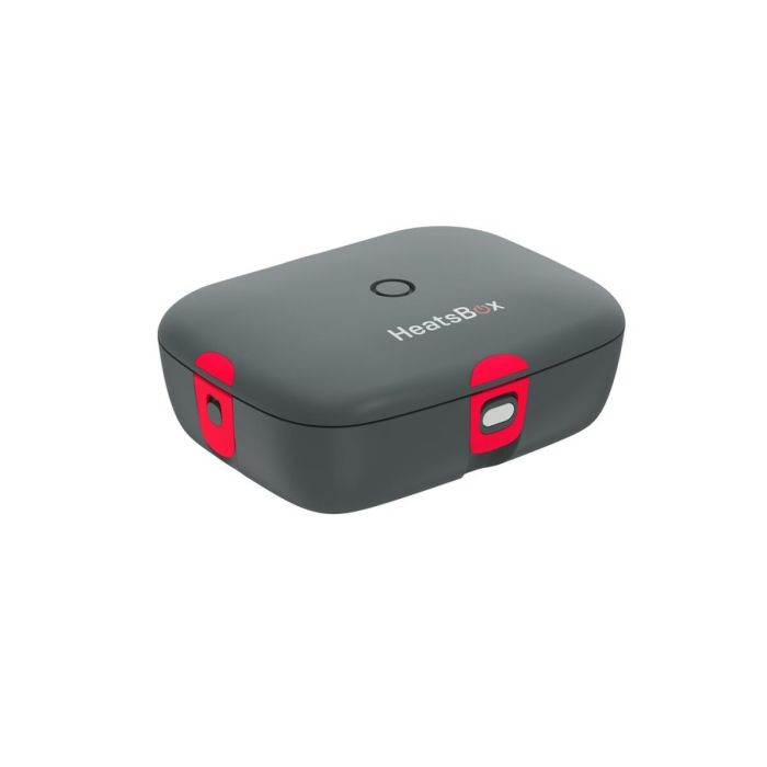 Fiambrera HeatsBox HB-03-102B Negro Gris Rectangular 0,25 L 6 Fiambrera HeatsBox HB-03-102B Negro Gris Rectangular 0,25 L 6