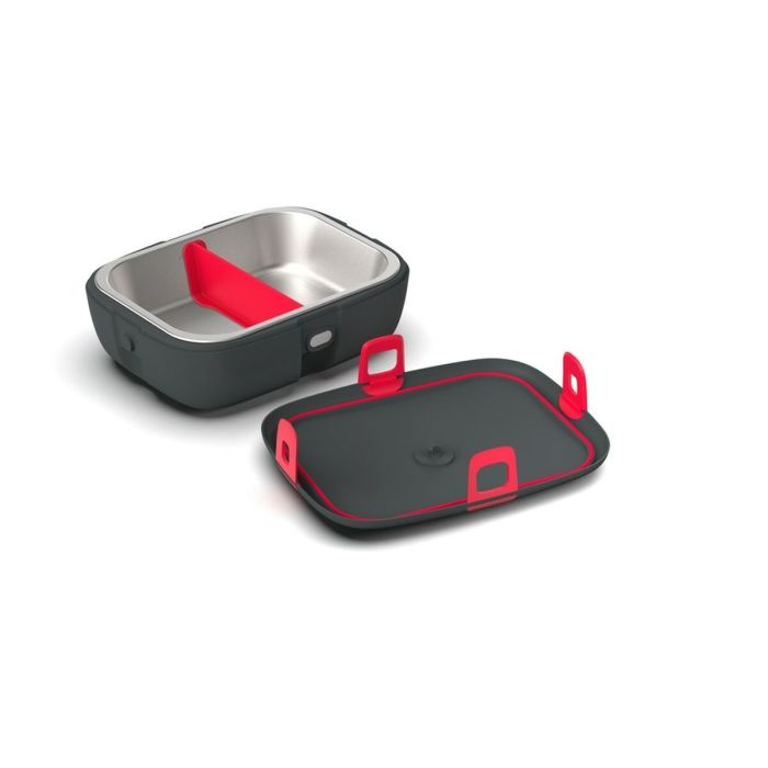 Fiambrera HeatsBox HB-03-102B Negro Gris Rectangular 0,25 L 5 Fiambrera HeatsBox HB-03-102B Negro Gris Rectangular 0,25 L 5