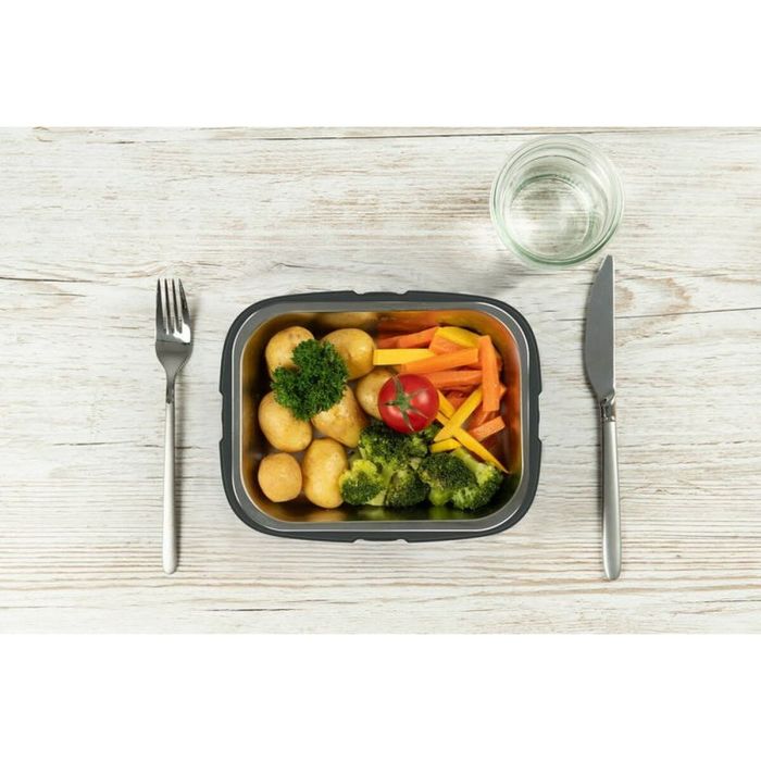 Fiambrera HeatsBox HB-03-102B Negro Gris Rectangular 0,25 L 1 Fiambrera HeatsBox HB-03-102B Negro Gris Rectangular 0,25 L 1