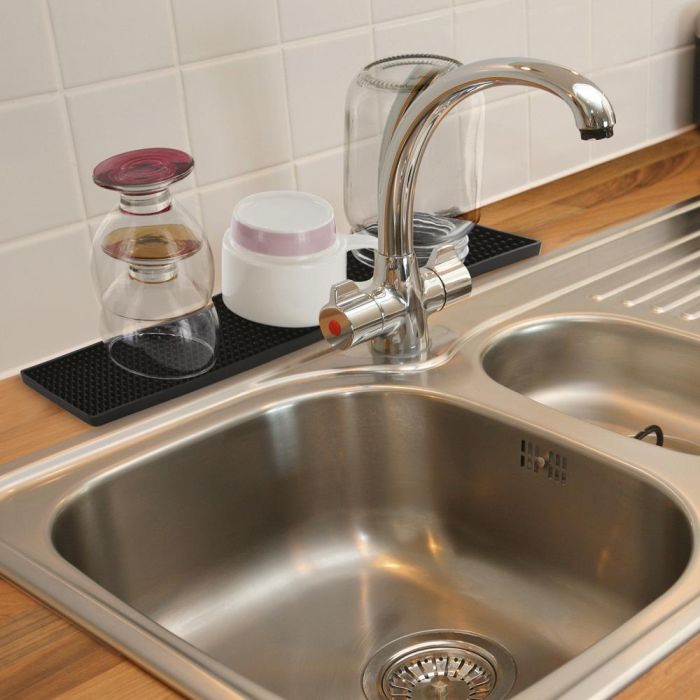 Je cherche une Idee Escurreplatos 42x8 cm Colores Surtidos Tapete Delgado para Cocina Secado Rápido 5