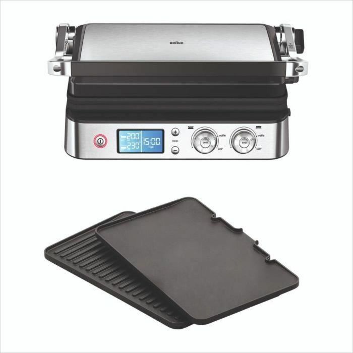 Braun BRA1744095622160 Parrilla Multifunción Multi Grill 9 2000W con 3 Posiciones de Calentamiento Negro/Acero 0 Braun BRA1744095622160 Parrilla Multifunción Multi Grill 9 2000W con 3 Posiciones de Calentamiento Negro/Acero 0