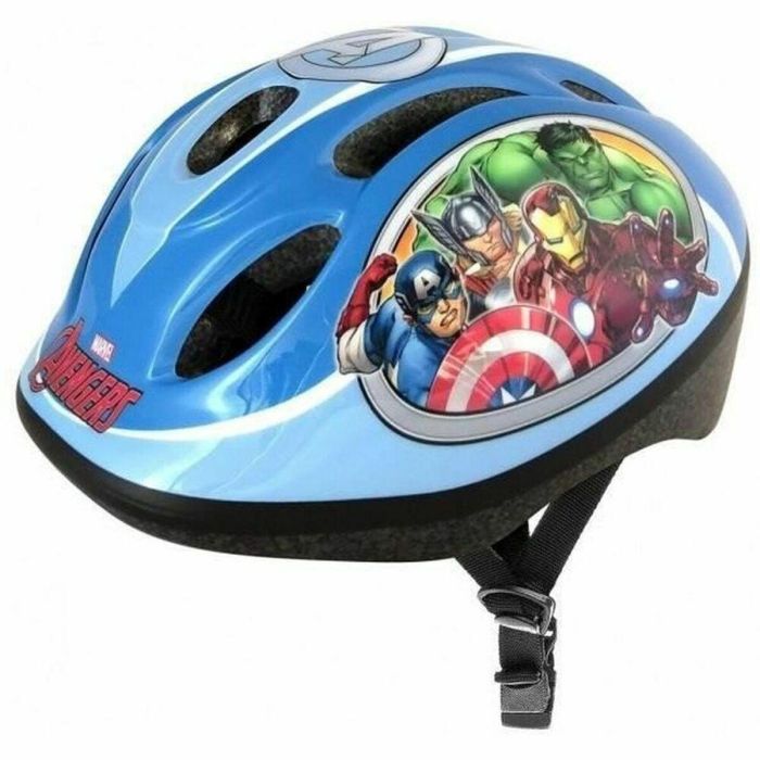 AVENGERS Casco Multideporte Bicicleta Skate Patinete Patines Niños Talla S (54-60cm) Ajustable EPS ABS Negro con Ventilación y Espuma Confort