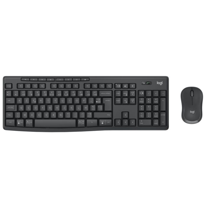 Teclado y Ratón Inalámbrico Logitech MK370 Azerty Francés Gris Grafito 4